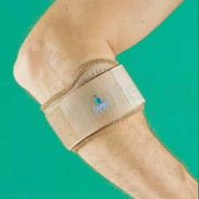 Gomitiera in neoprene tennis oppo. la zona circolare offre il punto di maggiore pressione sul muscolo o sul polso.chiusura regolabile che permette di fornire la tensione desiderata