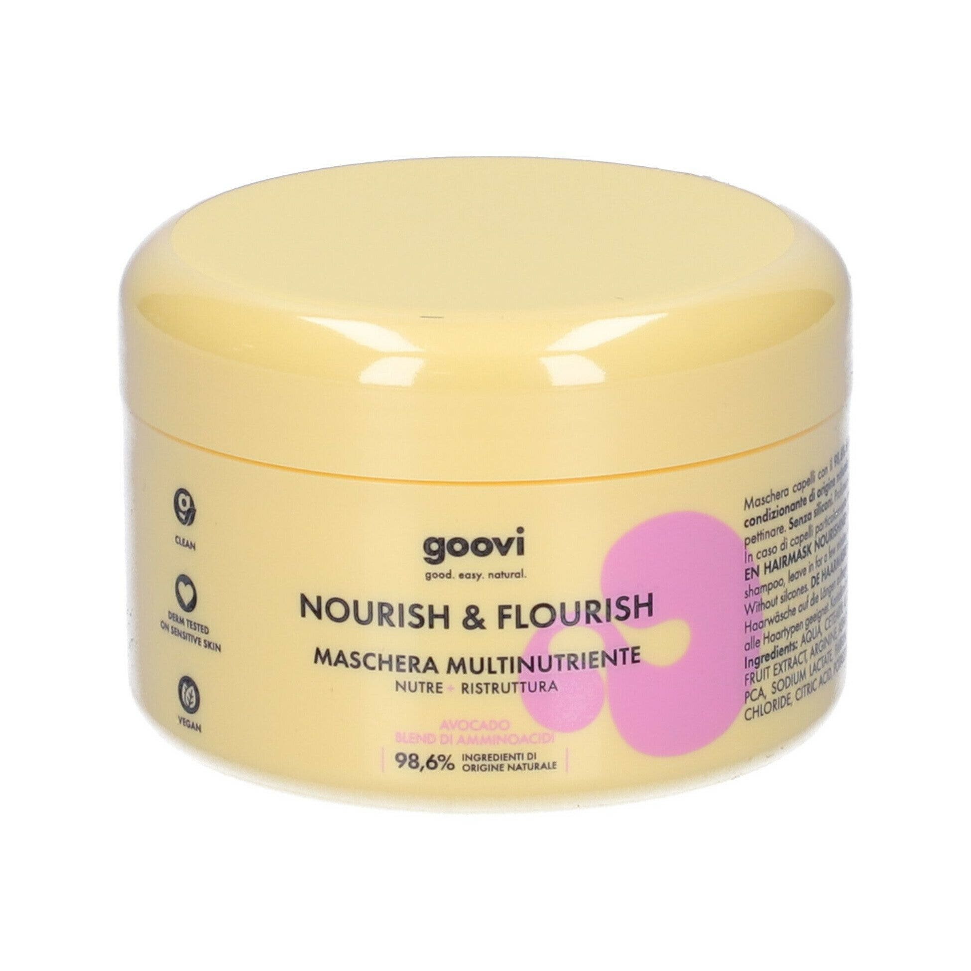 Goovi nourish & flourish maschera multinutriente capelli 200ml