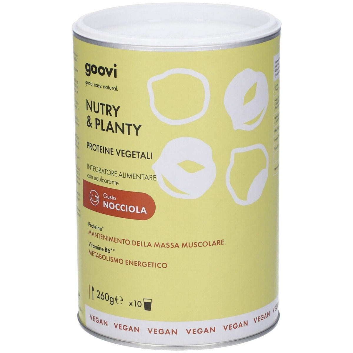 Goovi proteine vegetali gusto nocciola 260g
