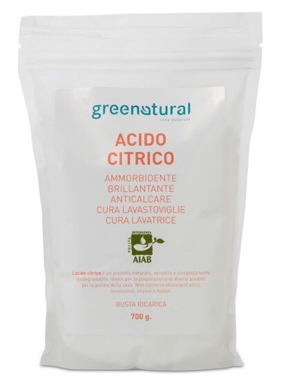 Greenatural acido citrico ricarica 700 g