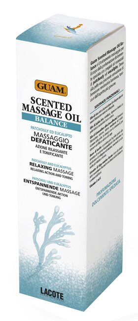 Guam scented massage oil balance massaggio defaticante rilassante e tonificante 150 ml