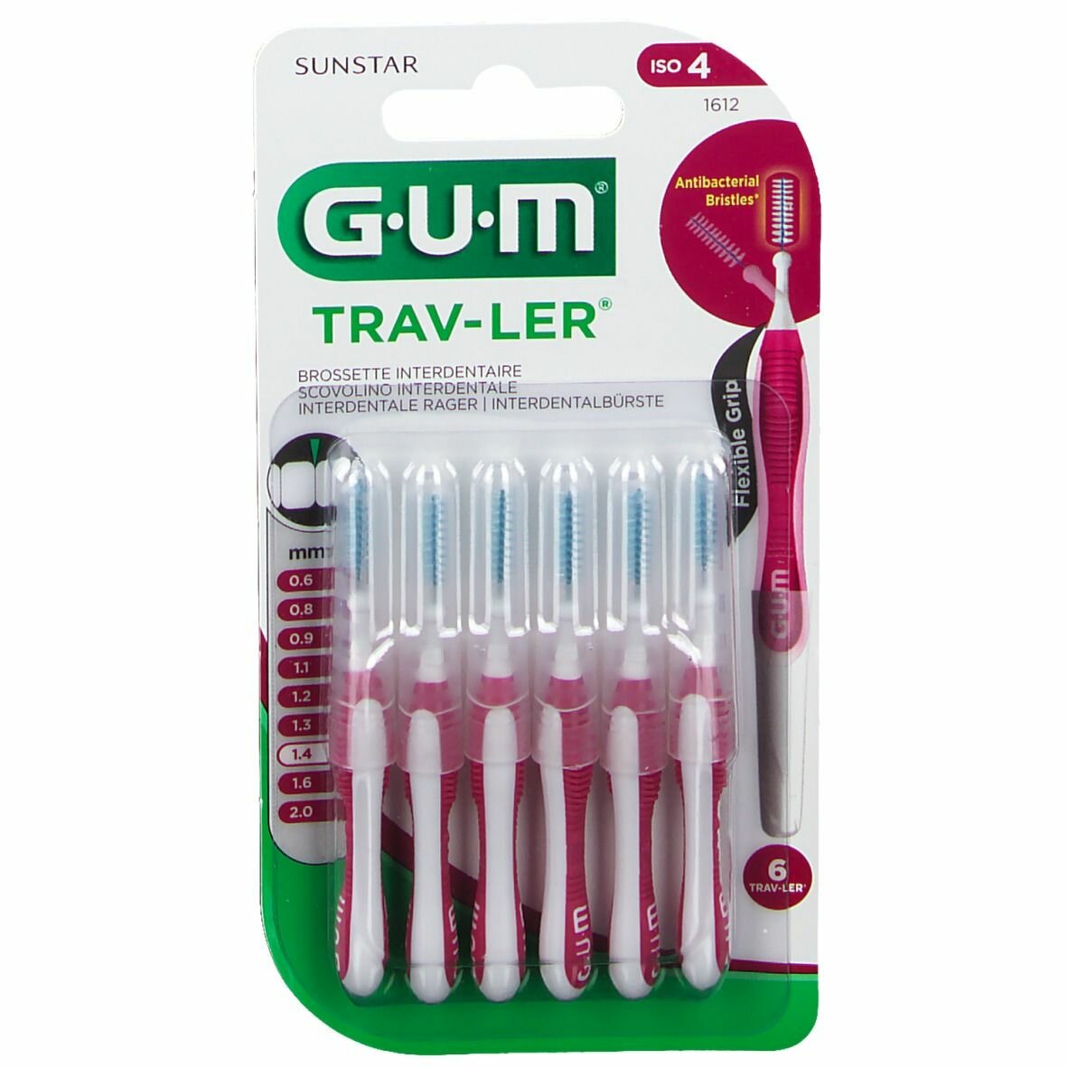 Gum travler 1612 scovo 1,4 6 pezzi