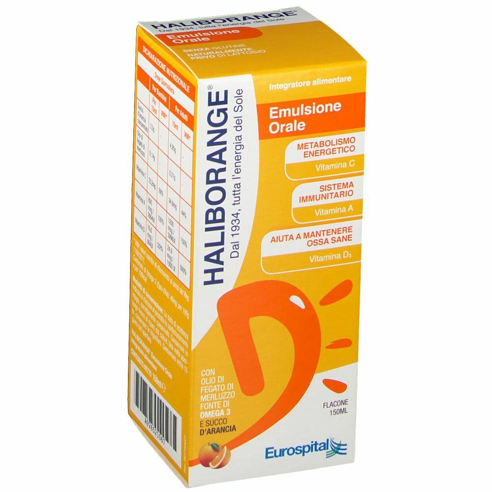 Haliborange Integratore Multivitaminico e Omega 3 150 ml Sciroppo
