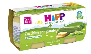 Hipp bio hipp bio omogeneizzato zucchine con patate 2x80 g