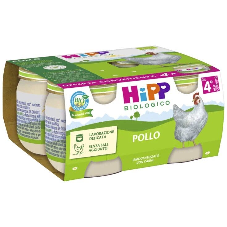Hipp bio omogenizzato pollo 4x80g