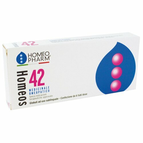 Homeos 42 Medicinale Omeopatico 6 Tubi Dose da 1 g