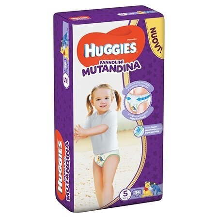 Huggies diaper pant gr 5 34pz