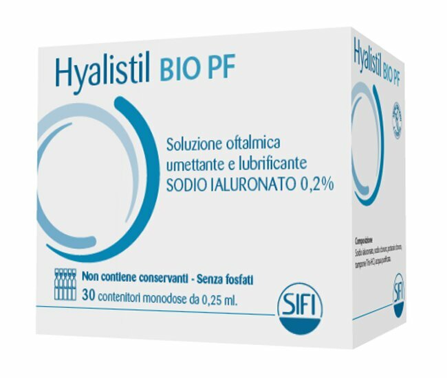 Hyalistil Bio PF Soluzione Oftalmica monodose 0,2% 30 flaconcini 0,25 ml