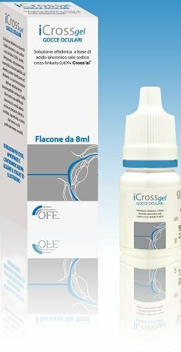 iCross Gel Gocce Oculari Lubrificanti Protezione Corneale 8 ml