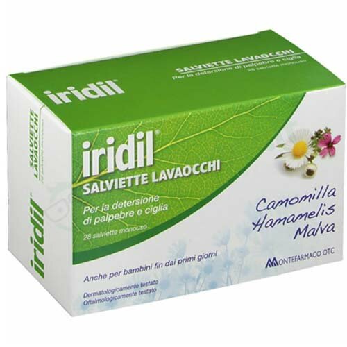 Iridil salviettine lavaocchi 28 pezzi