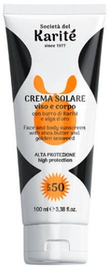 KaritÃ© crema solare viso e corpo spf50 100ml
