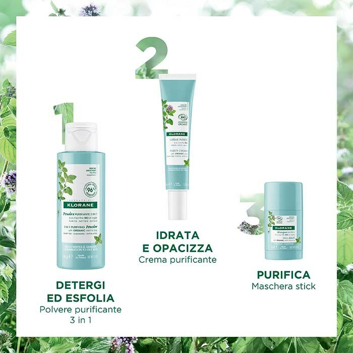 Klorane crema purificante menta acq