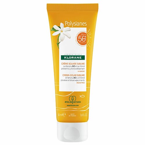 Klorane Crema Solare SPF 50+ Viso al Tamanu Bio e Monoi 50 ml