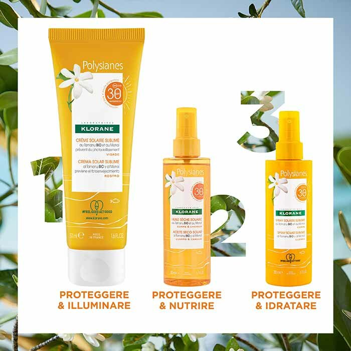 Klorane Polysianes Spray Solare Sublime Corpo SPF30 200 ml