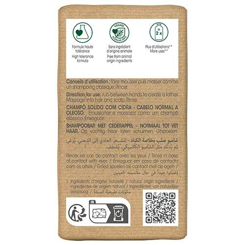 Klorane Shampoo Solido al Cedro Detergente Purificante 80 g