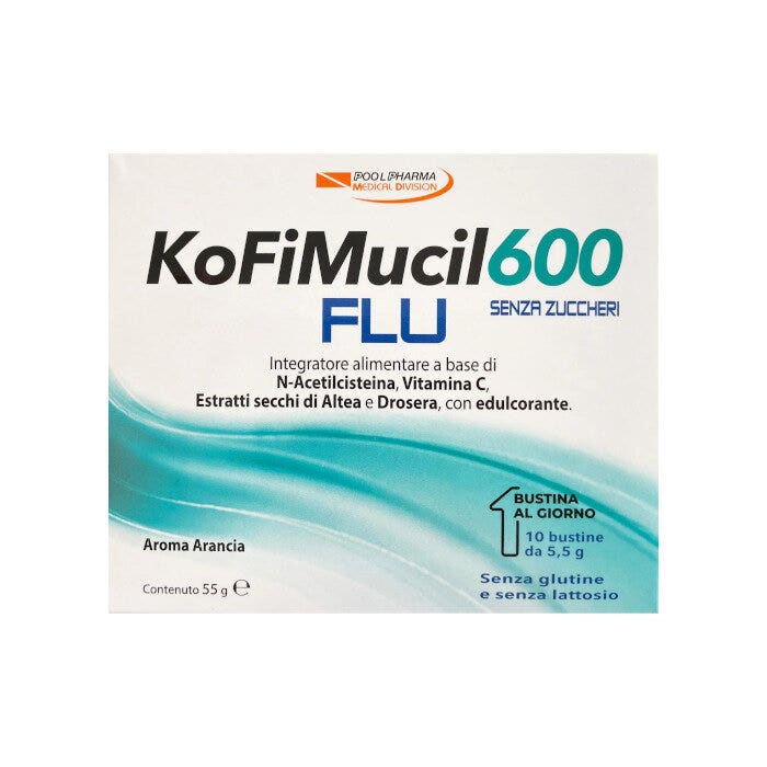Kofimucil 600 flu 10 bustine