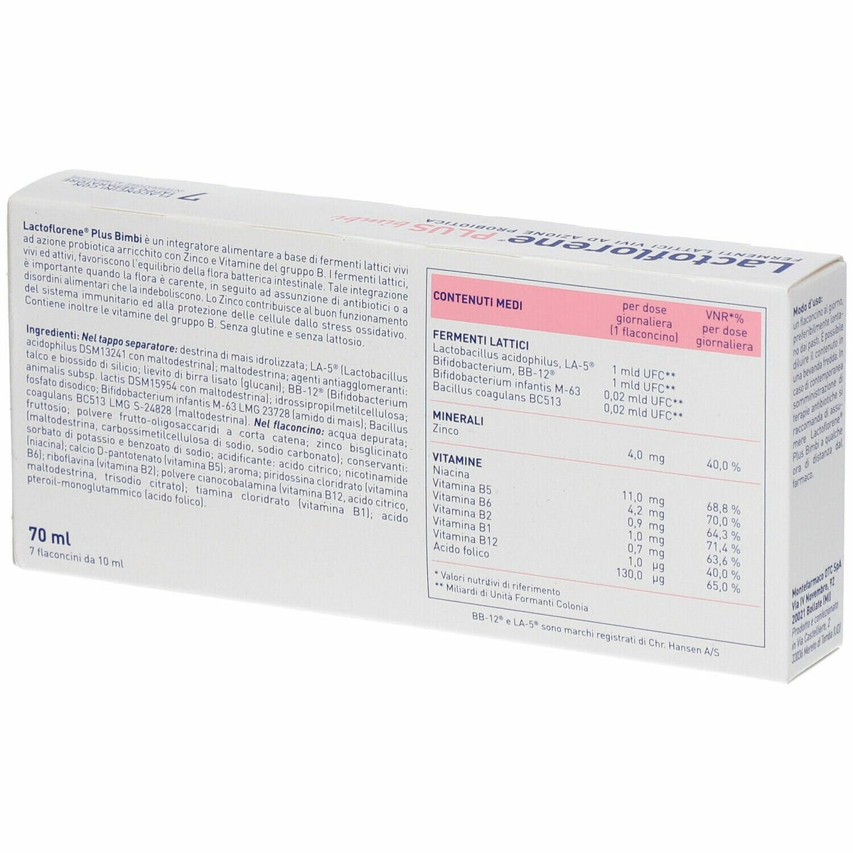 Lactoflorene bimbi plus 7fl