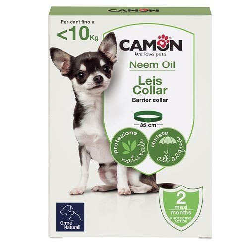 Leis collare barriera con olio di neem cane 35 cm Taglia S