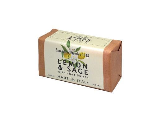 Lemon & sage natural soap shea