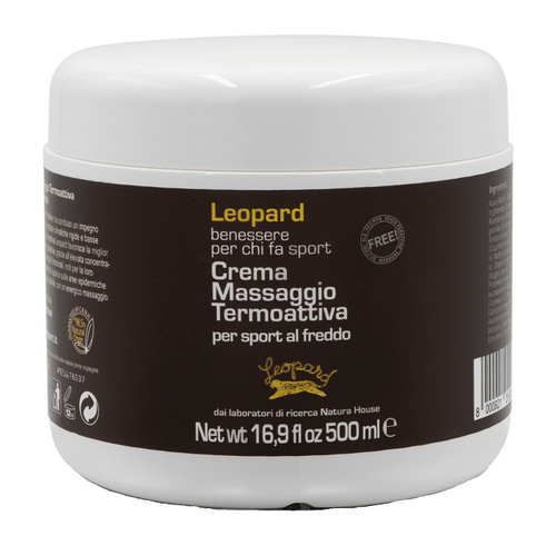 Leopard crema da massaggio termoattiva professionale 500 ml