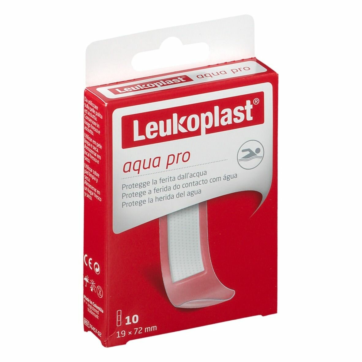 Leukoplast aquapro 72x19 10 pezzi