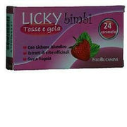 Licky caramelle bambini per tosse e gola fragola 70 g