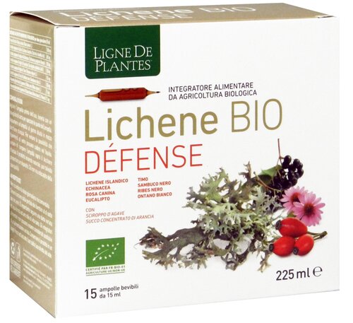 Ligne de plantes lichene bio defense 15 ampolle x 15 ml
