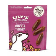 Lily's kitchen scrumptious duck & venison sausages snacks dog 70g