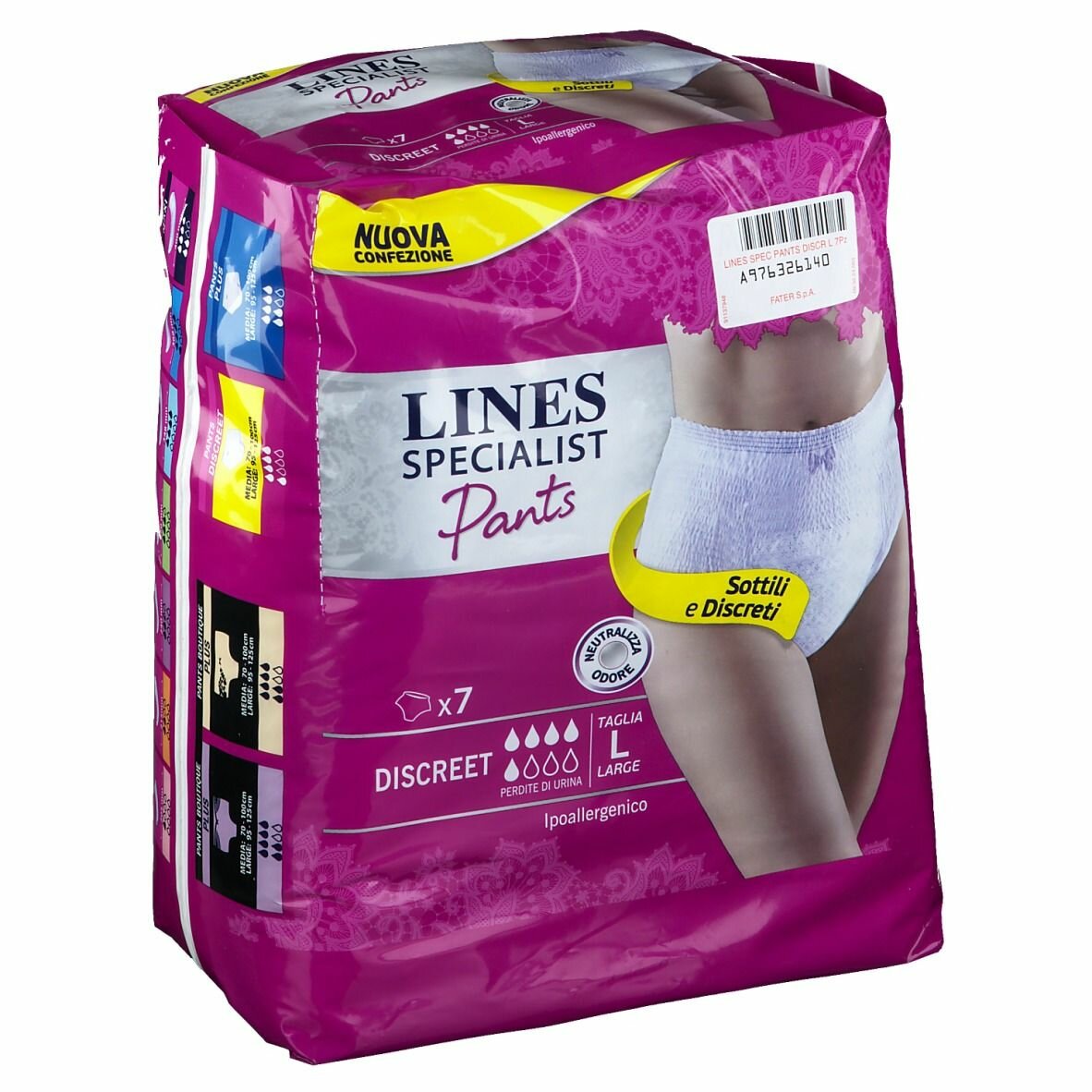 Lines specialist pants discreet l farma 7 pezzi