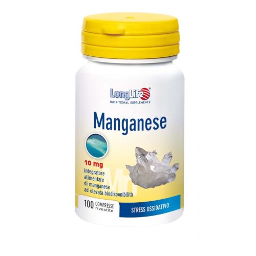Longlife manganese 10 mg 100 compresse
