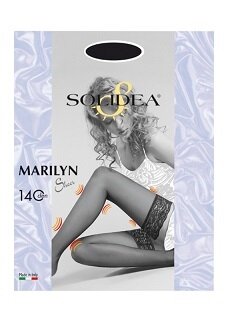 Marilyn 140 sheer calza autoreggente visone 1