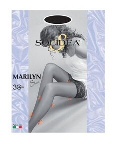 Marilyn 30 sheer calza autoreggente sabbia 2