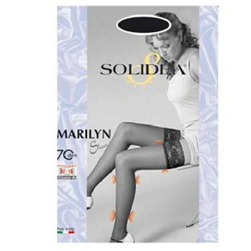 Marilyn 70 sheer calza autoreggente nero 3