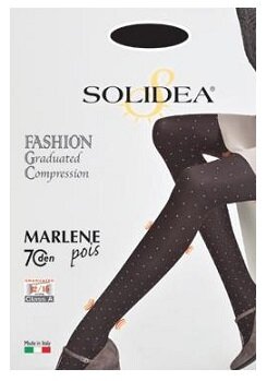 Marlene pois 70 collant opaco fantasia mosto 2-m