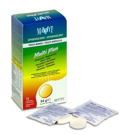 Marvit multi plus 12 compresse effervescenti