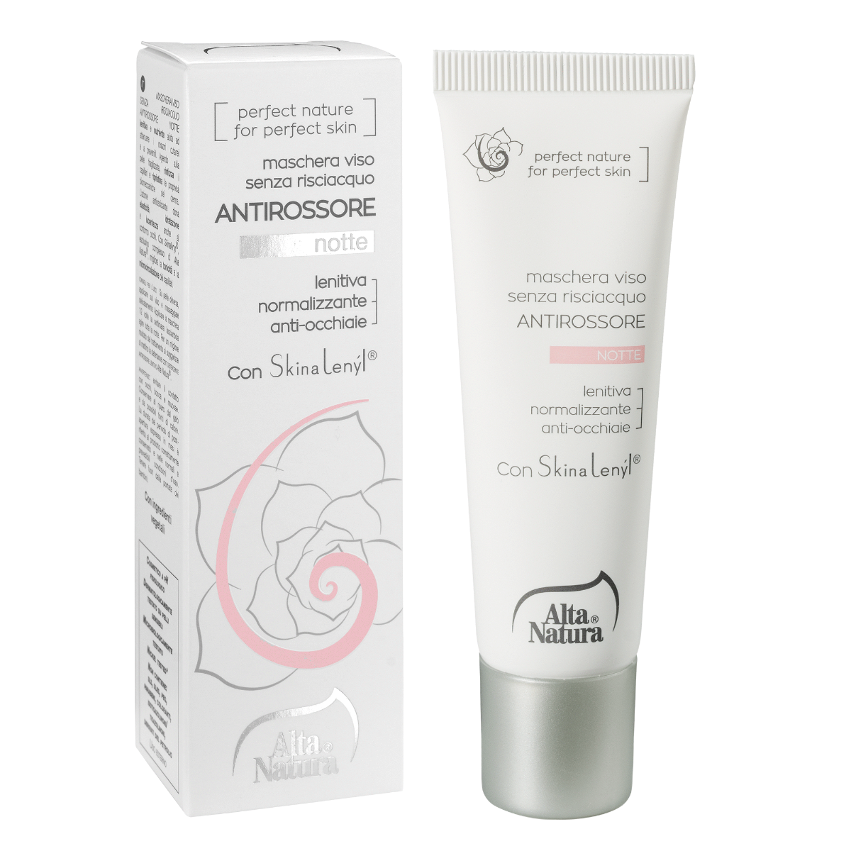 Maschera viso antiross notte
