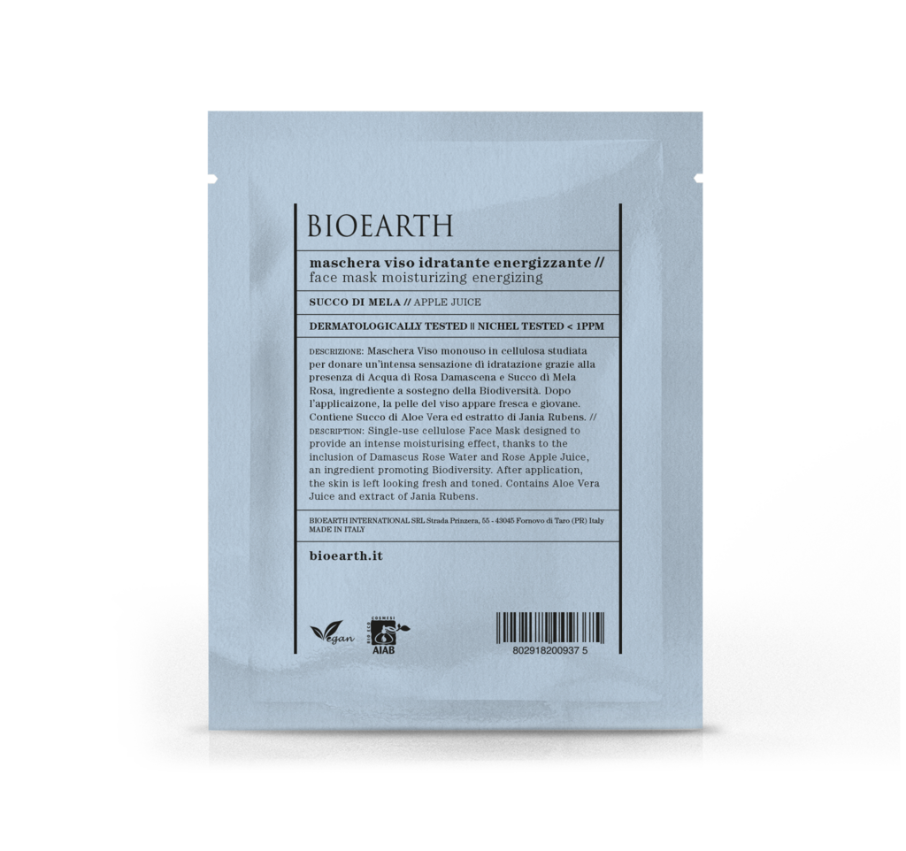 Maschera viso idratante energ mela