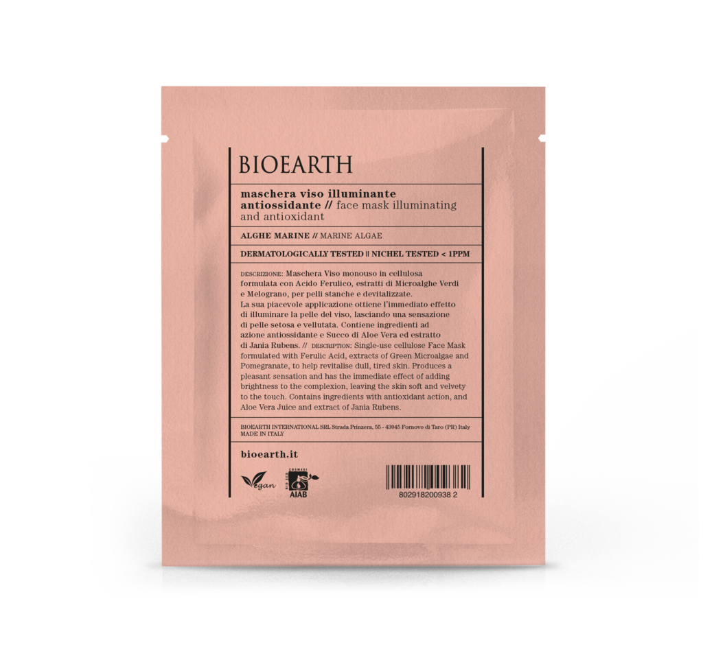 Maschera viso ill antioss algh