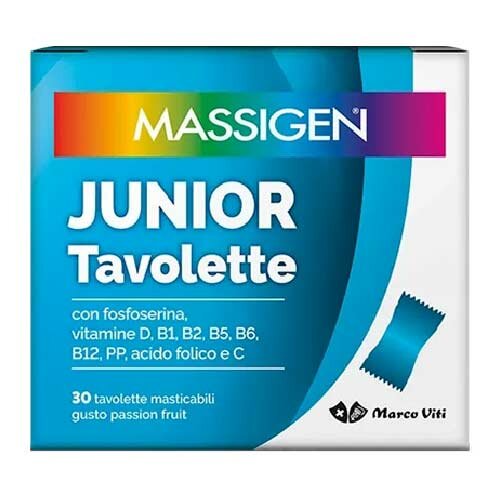 Massigen Junior Integratore Tonico 30 Tavolette Masticabili