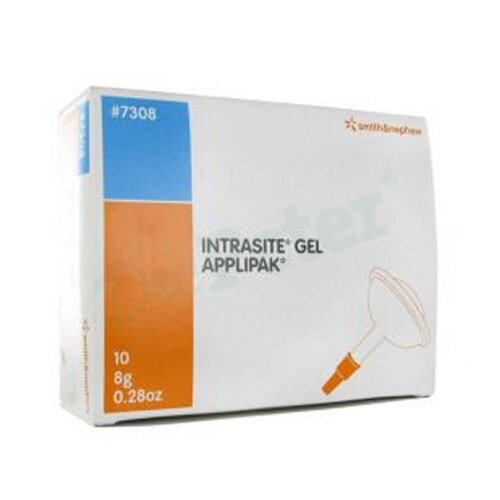 Medicazione a base di idrogel amorfo per lo sbrigliamento del tessuto necrotico confezione con applicatore applipak 8g 10 pezzi