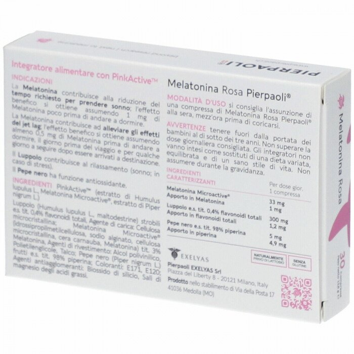 Melatonina rosa pierpaoli30cpr