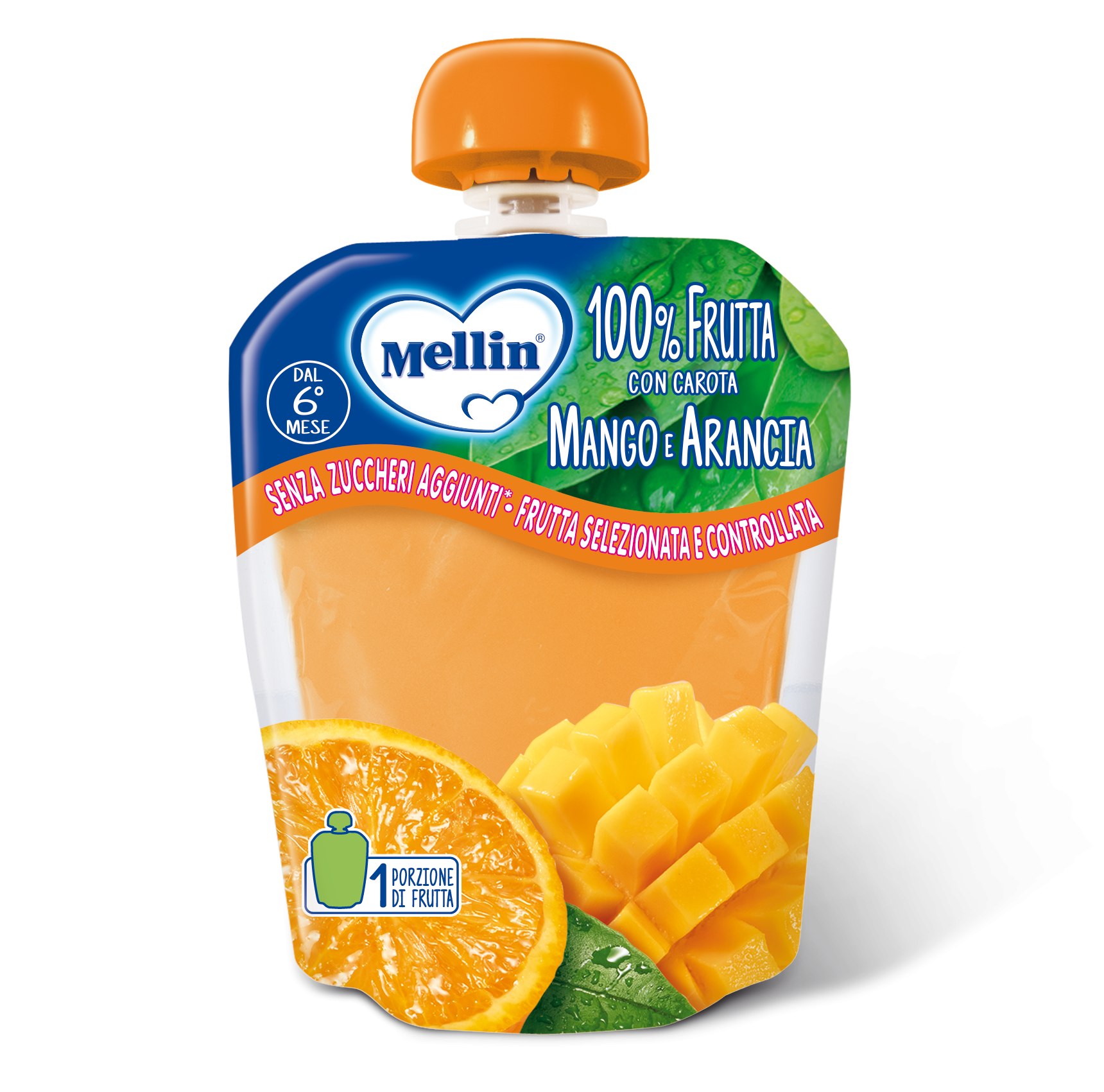 Mellin 100% arancia mango 90 g