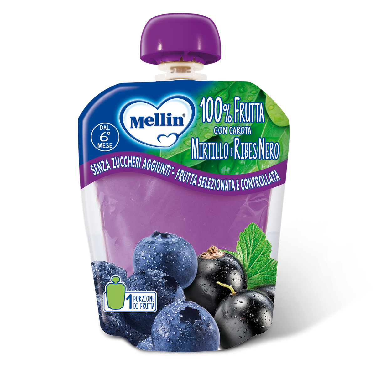 Mellin 100% mirtillo ribes 90 g