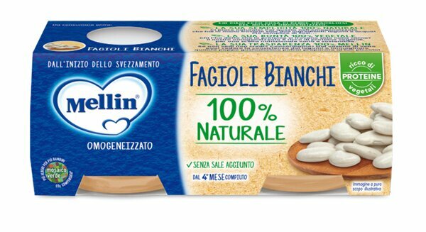 Mellin omog fagioli bianca 2x80g