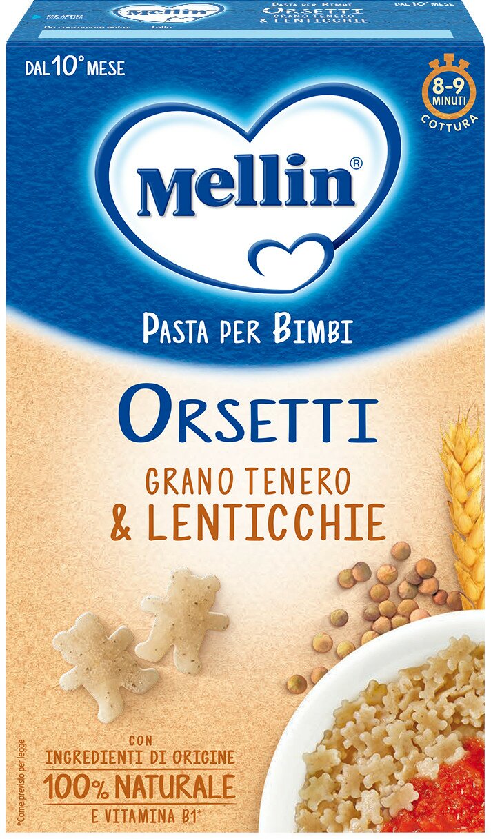 Mellin orsetti con lenticchie
