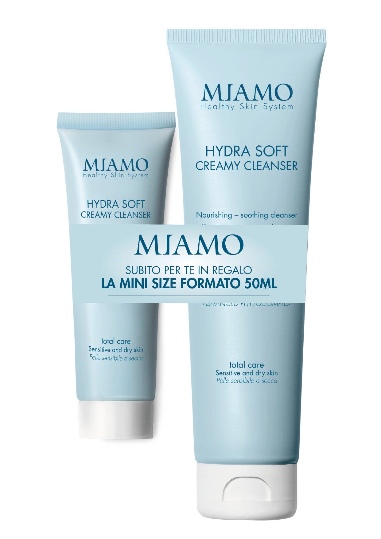 Miamo hydra soft creamy cleanser crema detergente viso 150ml + 50ml