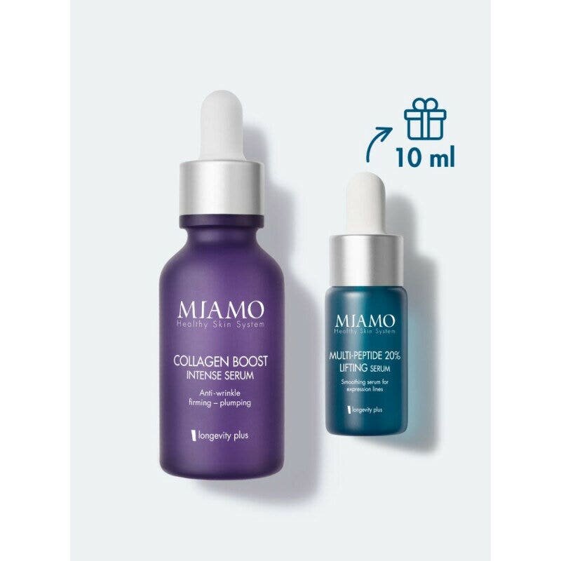Miamo protocollo fill & lift collagen boost intense serum 30ml + multi-peptide 20% lifting serum 10ml