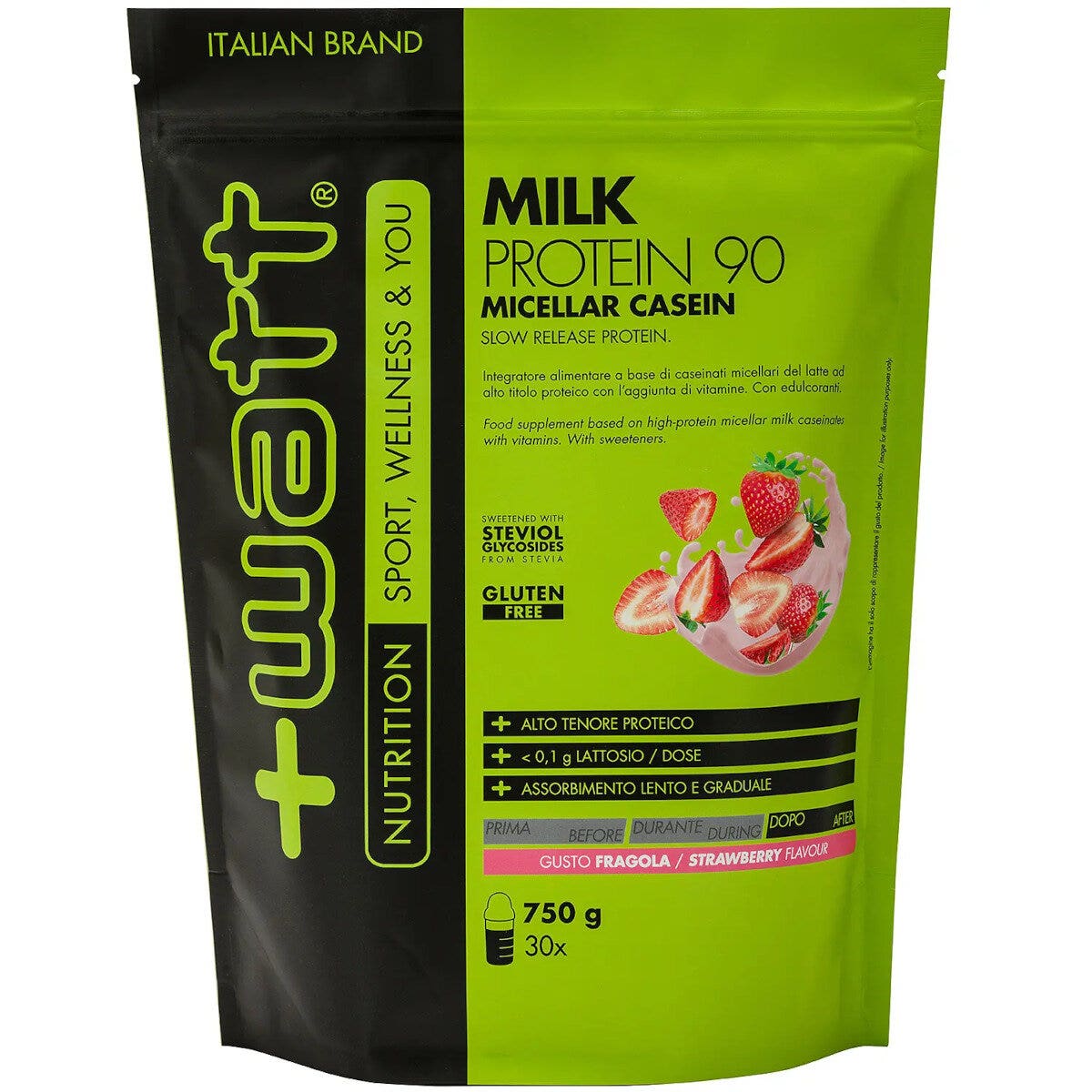 Milk protein 90 fragola 750g