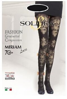 Miriam lace 70 collant fantasia nero 3-ml