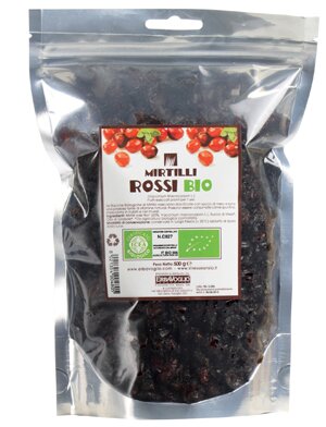 Mirtilli rossi biologici 500 g